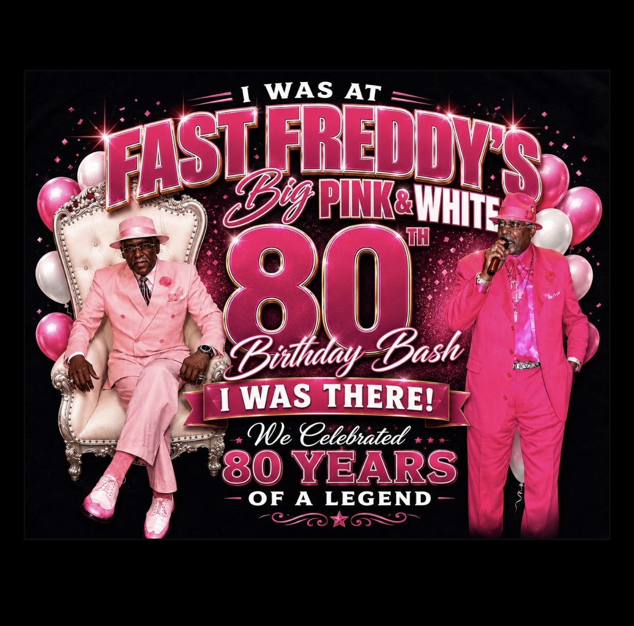 80th Birthday Bash Commemorative Tee